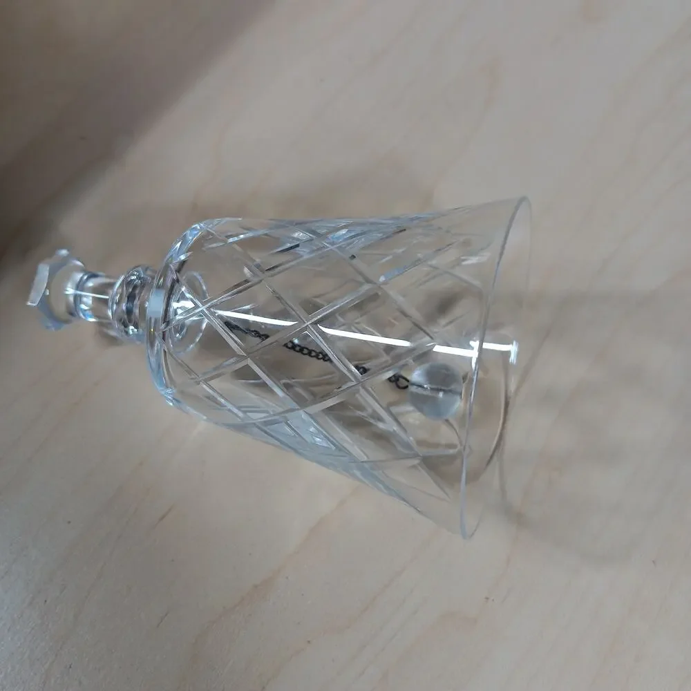 Vintage Crystal Bell Diamond Cut 4.5